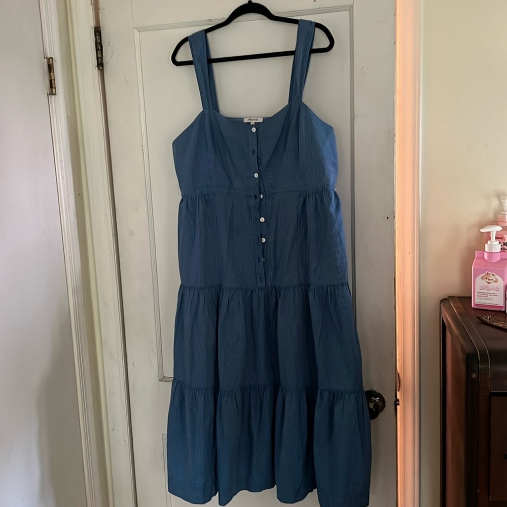 Madewell Blue Midi Dress